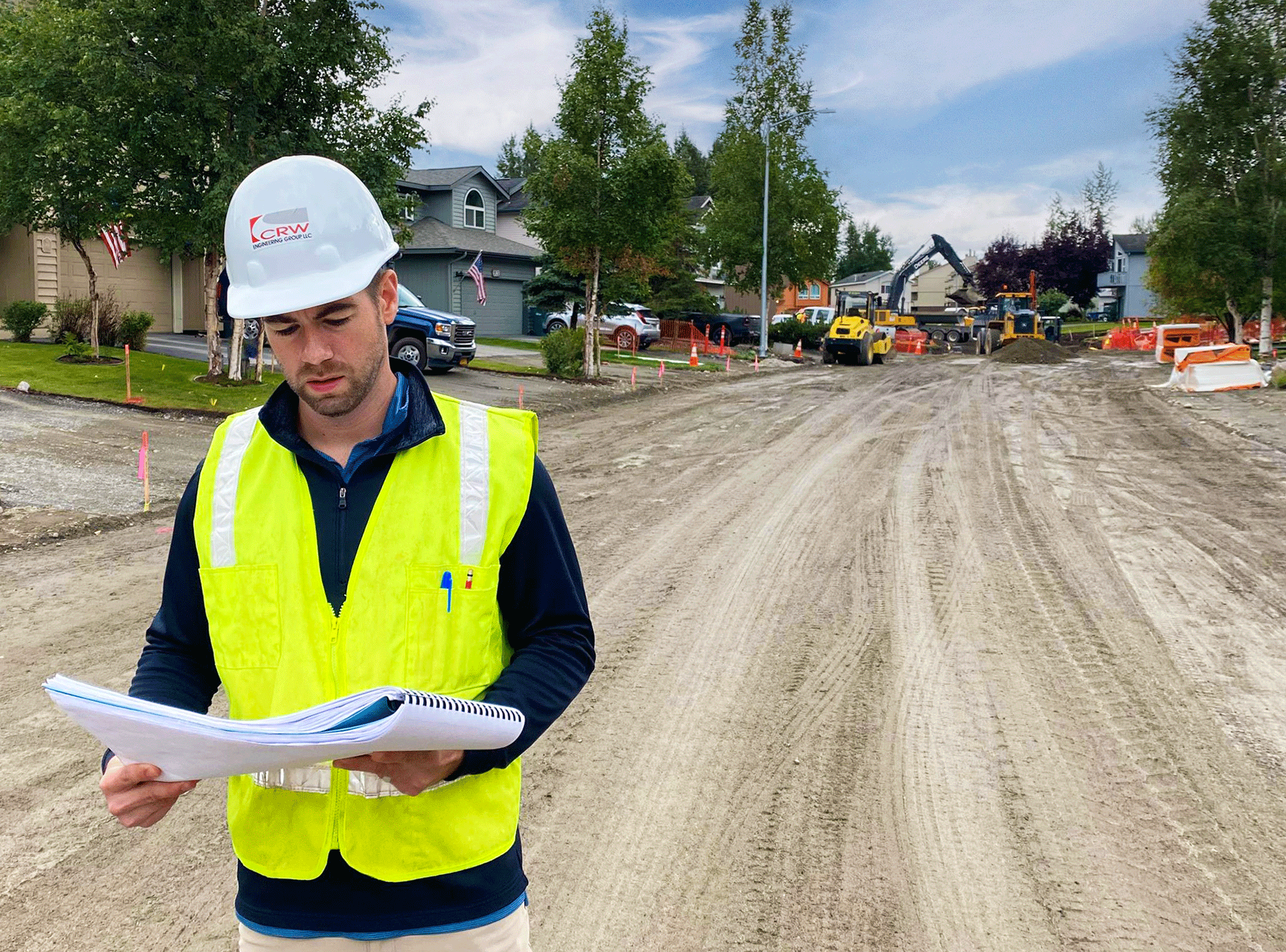 Image/Reflection Drive Area Road Reconstruction CRW Engineering Group