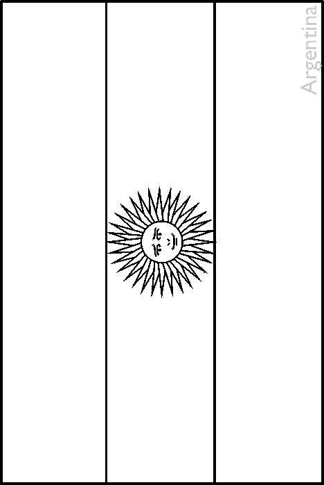 Argentina Flag Coloring Pages - Learny Kids