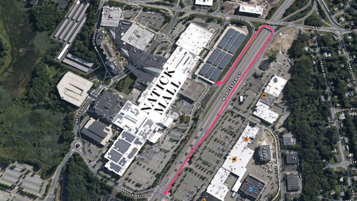 QA Fail Natick Mall Exit Sign QA