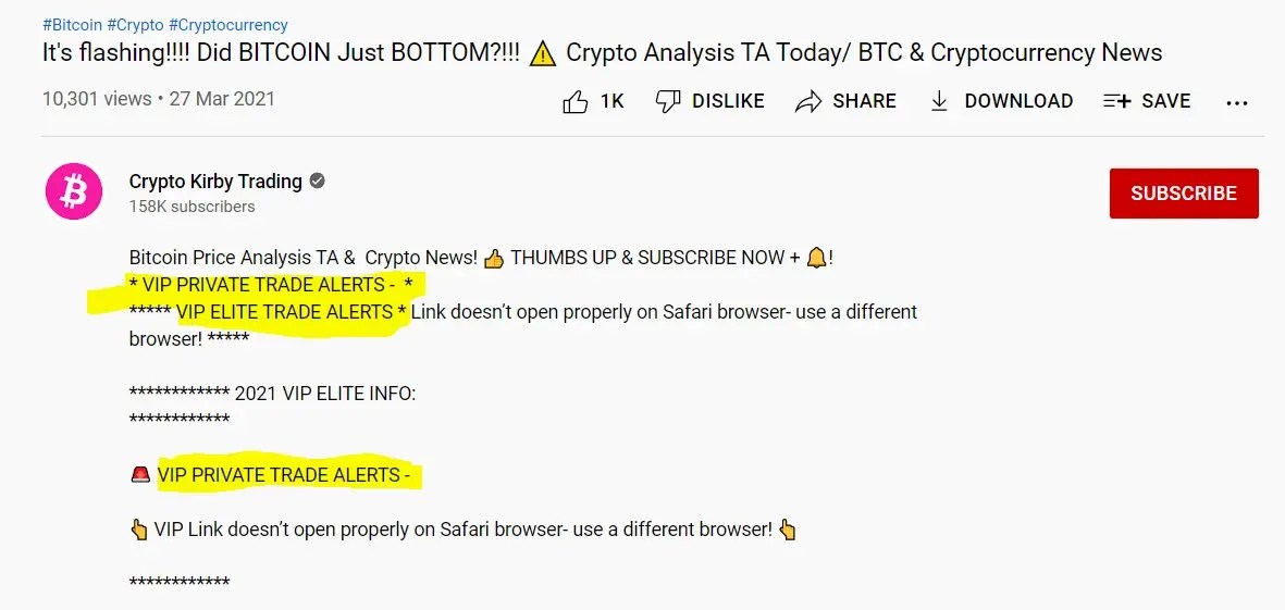Crypto Kirby Trading YouTube Channel Review