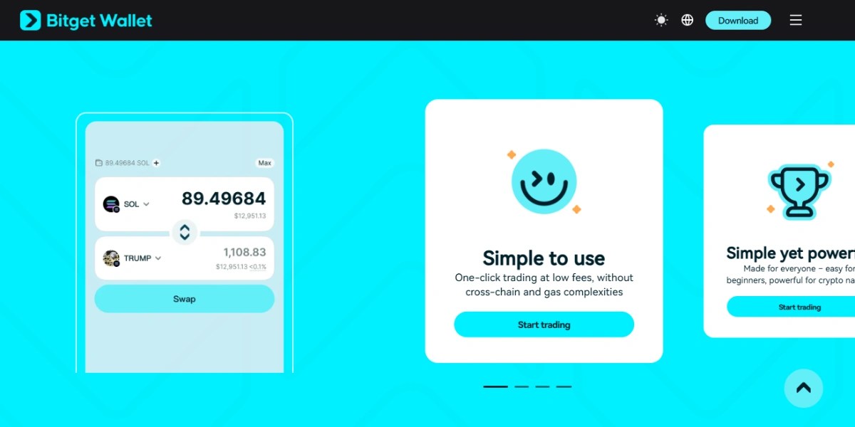 Bitget wallet homepage
