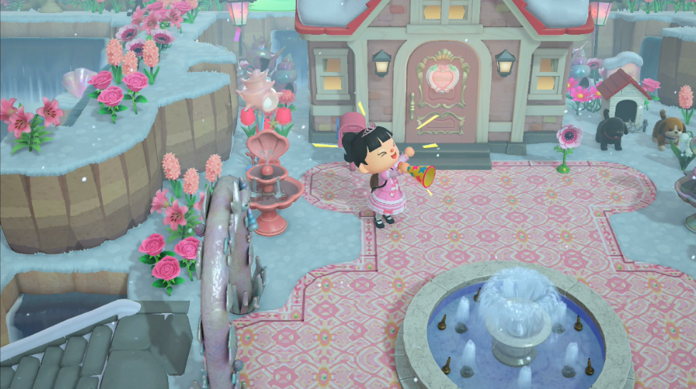 Animal Crossing New Horizons Day 327 The February Update AND MERMAID FENCES!! Crystal Dreams