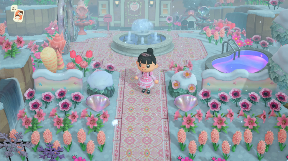 Animal Crossing New Horizons Day 327 The February Update AND MERMAID FENCES!! Crystal Dreams