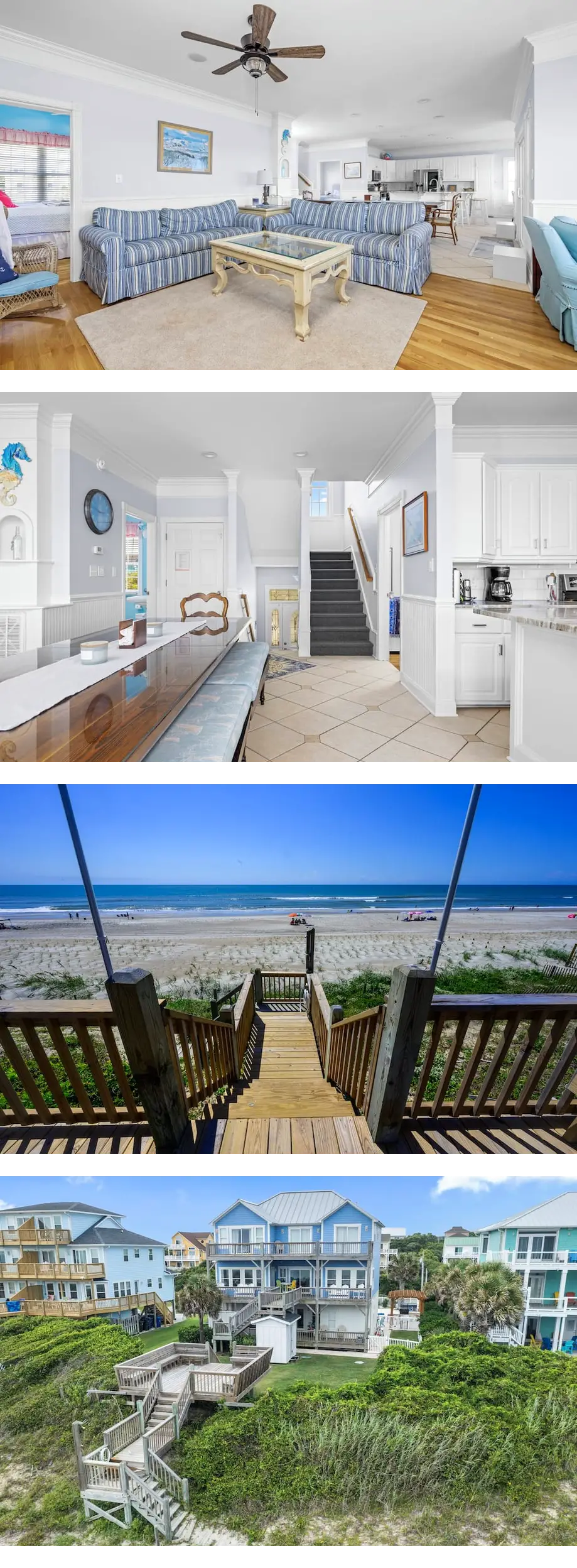 Dog friendly7 BR... Vacation rental home in Emerald Isle, NC