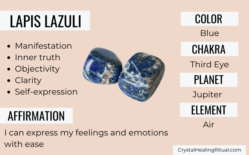 Lapis Lazuli Meaning & Healing Properties Crystal Healing Ritual