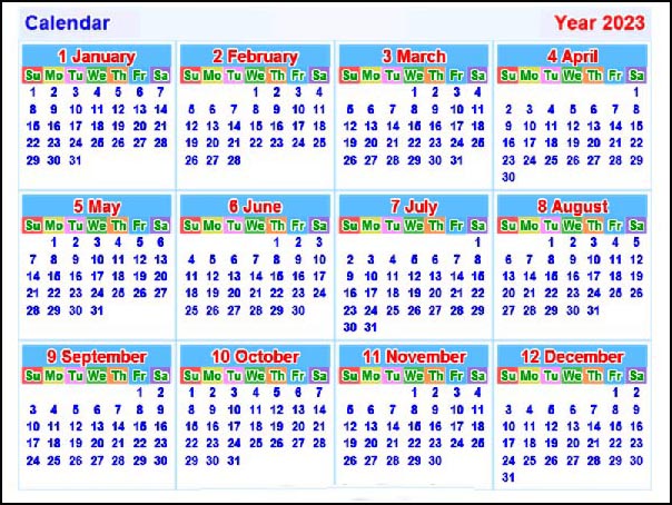 Past Calendar Years That Match 2023