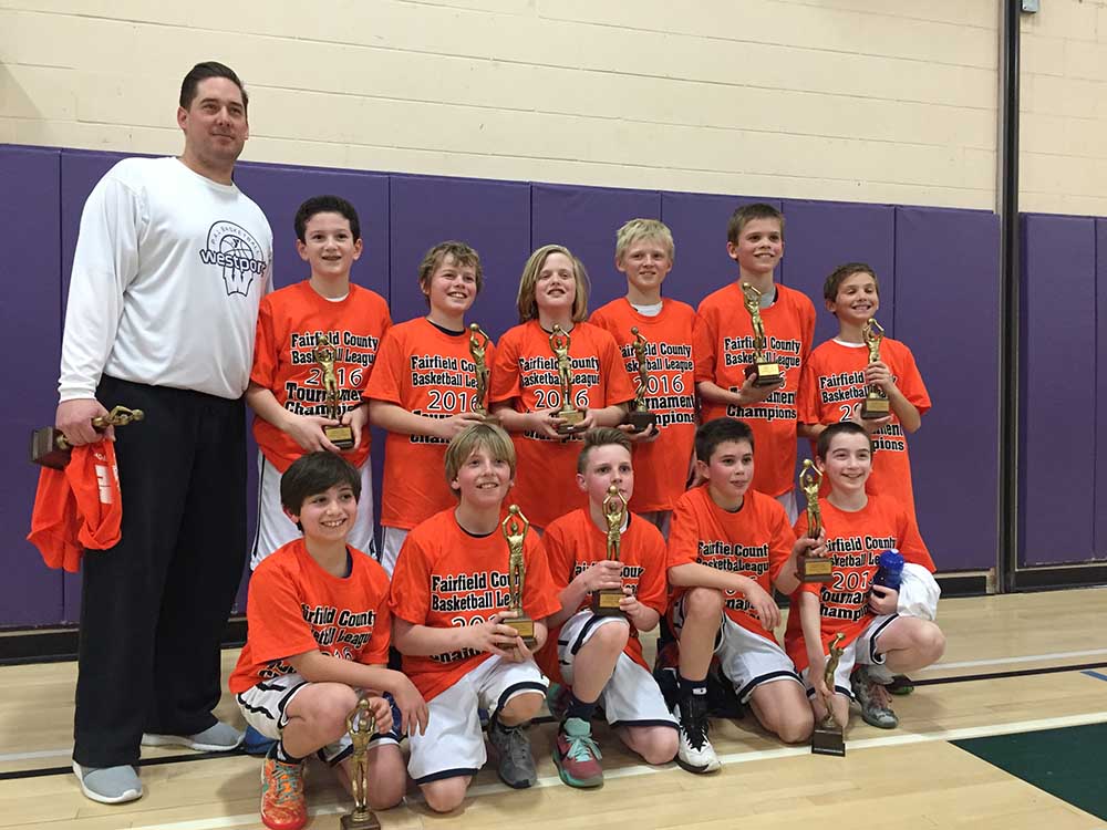 Noah and his team Fairfield Basketball Champs March 5, 2016
