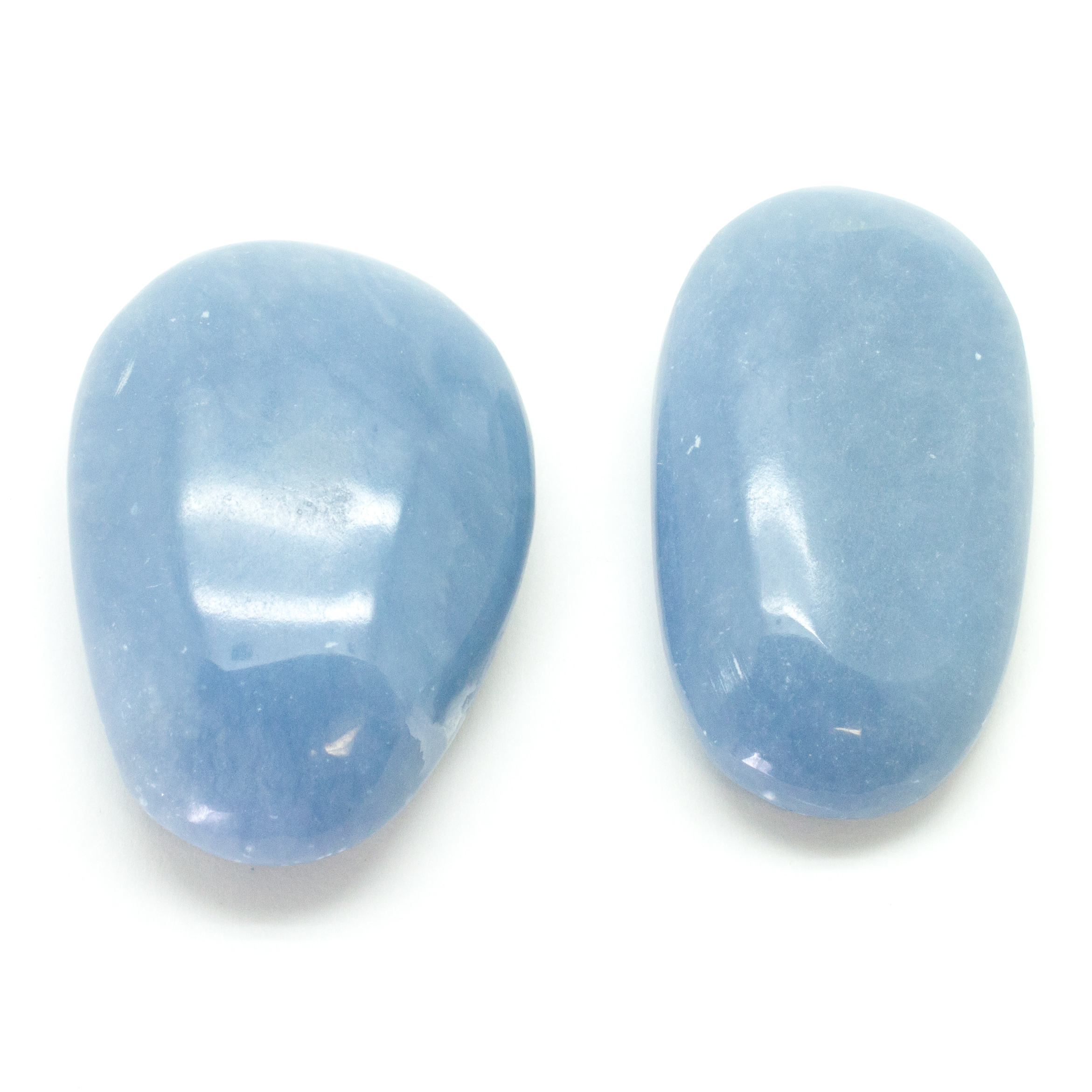 Angelite Aura Stone Set Crystal Vaults