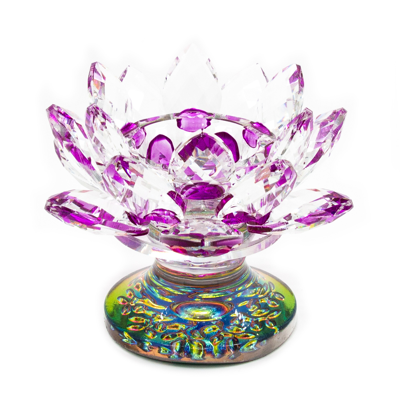 Crystal Lotus Tealight Candle Holder Crystal Vaults