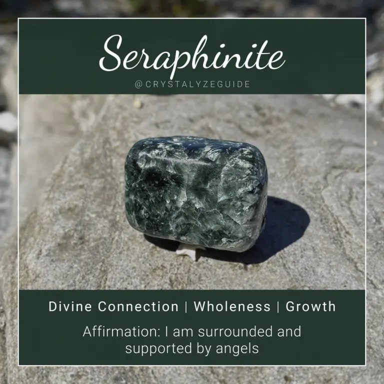 Seraphinite Meaning, Properties & Chakras Crystalyze