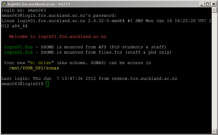 Using Unix CS Auckland A brief introduction