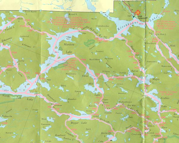 North Tea Lake Algonquin Map Algonquin Trip 3 - May 1999