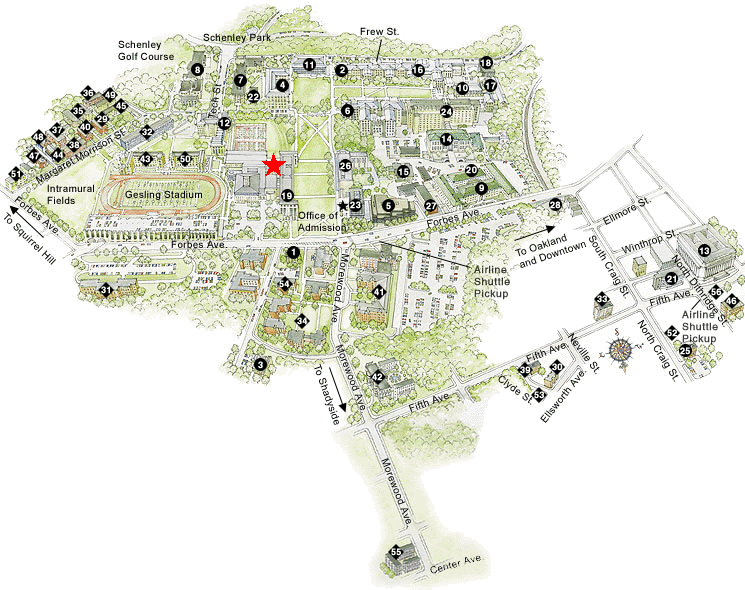 Cmu Parking Lot Map Campus Map