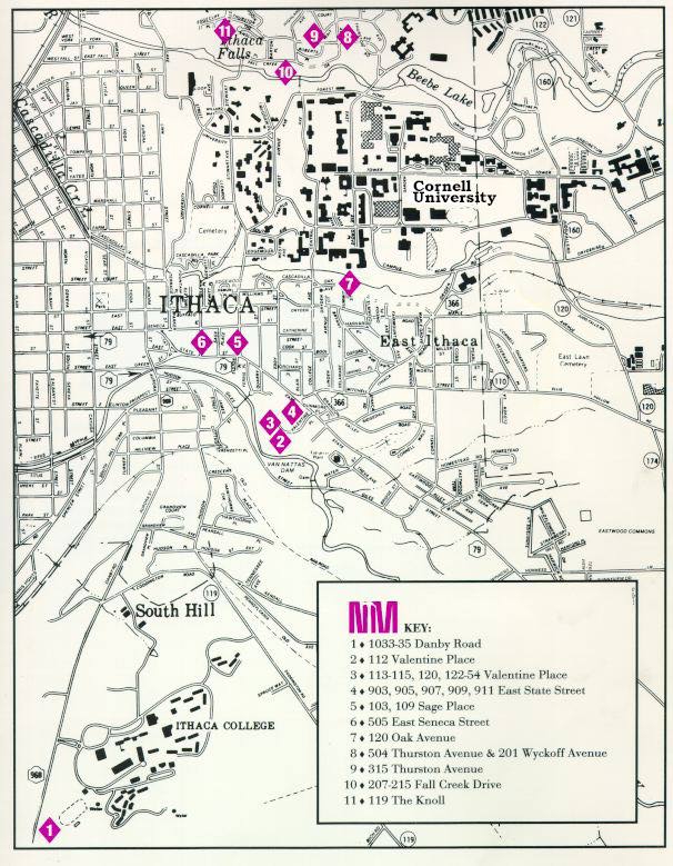 Map of Rental Properties in Ithaca