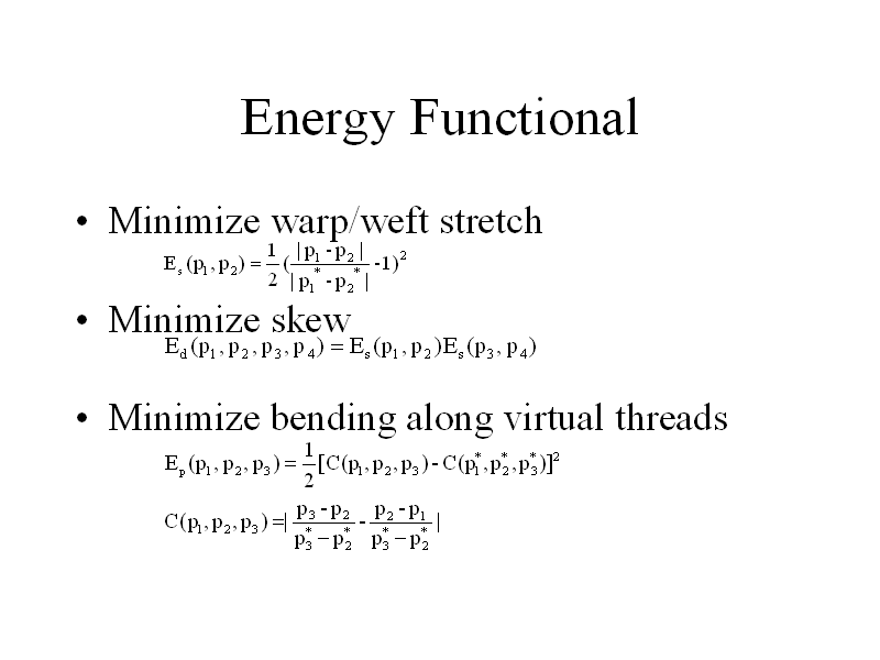 Energy Functional