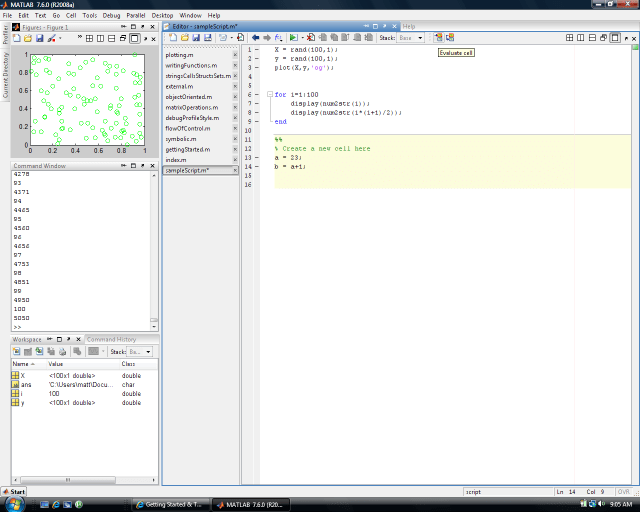 Matlab editor