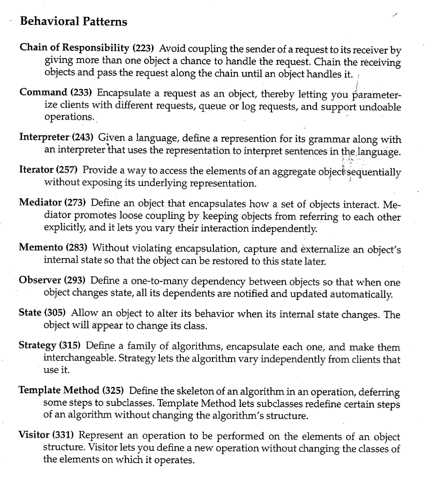 differentiate between design patterns and cots