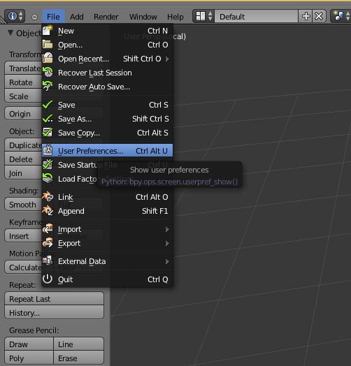 Installing Blender to Ogre Script