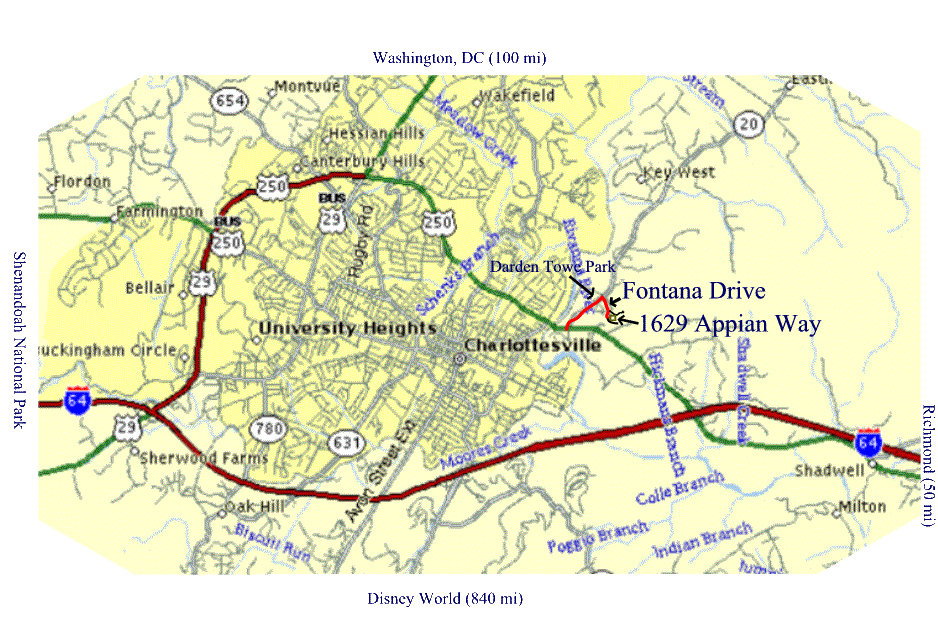 Directions to David Evans� Home