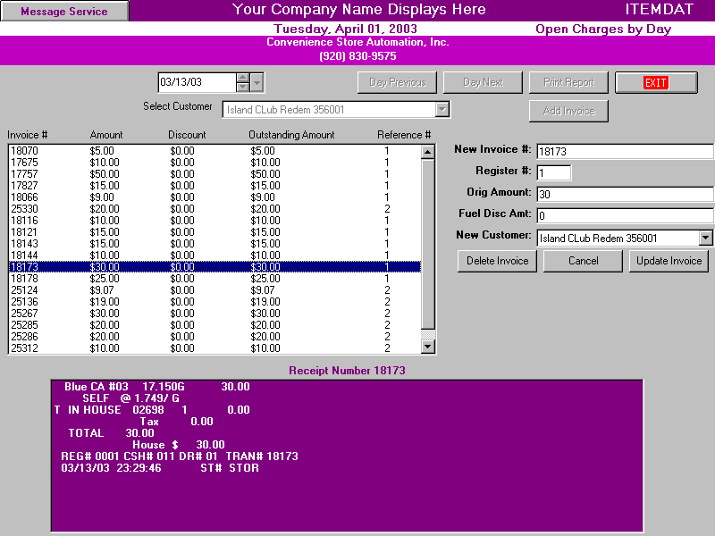 HORIZON Home Office Accounts Receivable