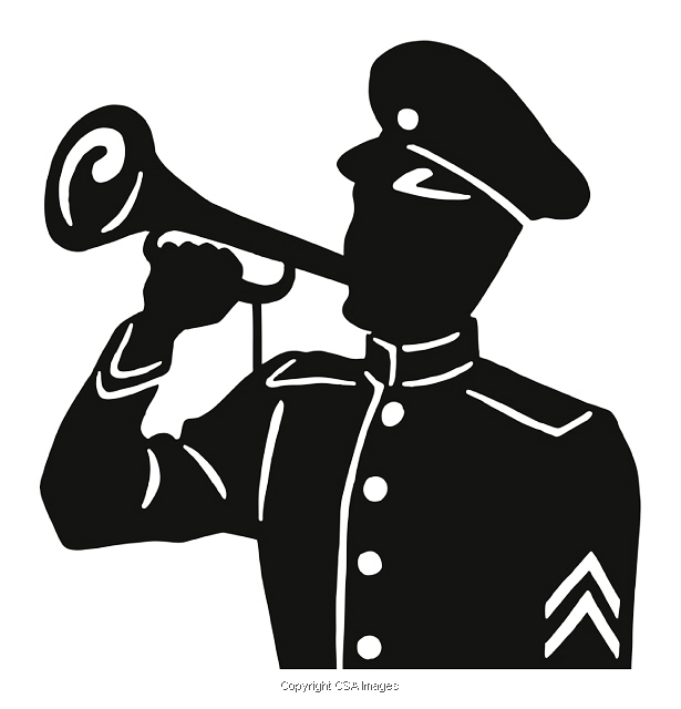 Soldier Blowing Horn 832556 CSA Images