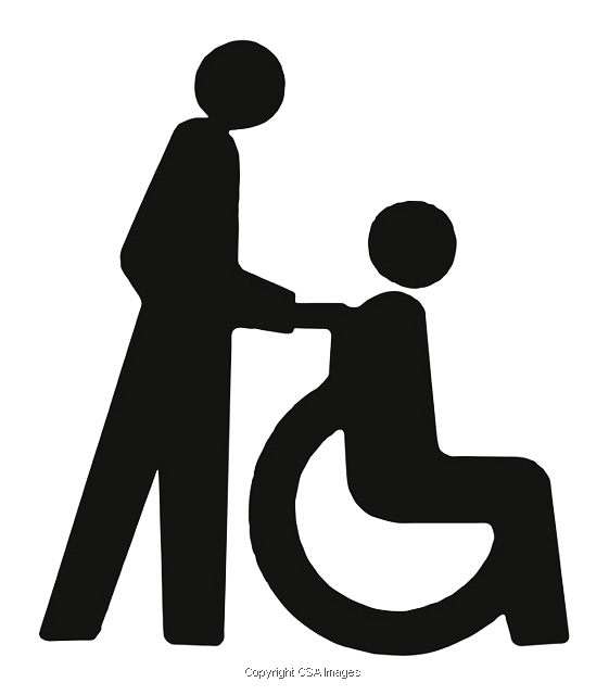 Person Pushing Someone in Wheelchair 791112 CSA Images