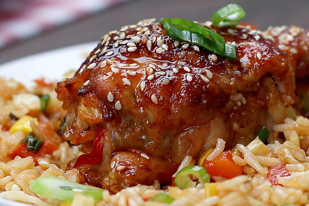 Fried Rice Stuffed Chicken Recipe Cook With Campbells Canada