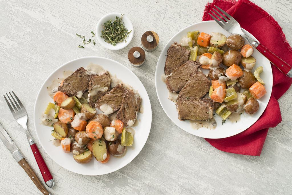 Savoureux rôti de bœuf à la mijoteuse Cuisinez avec Campbells
