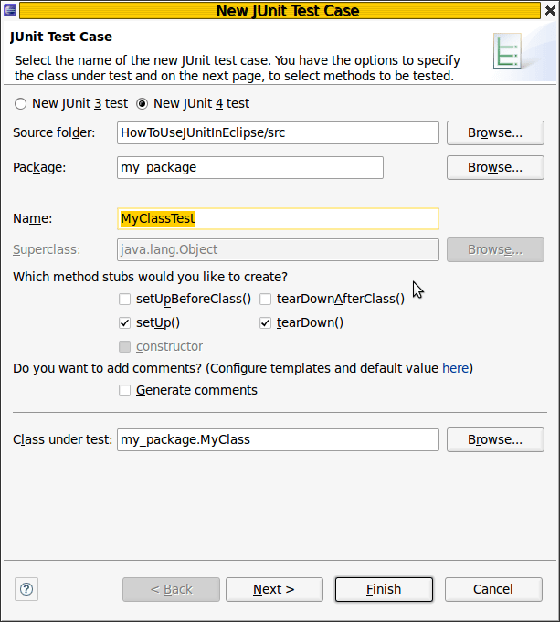 How to use JUnit in Eclipse