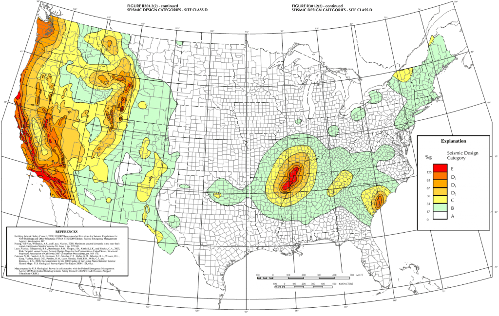 Seismic Design Category Map Map Of The World