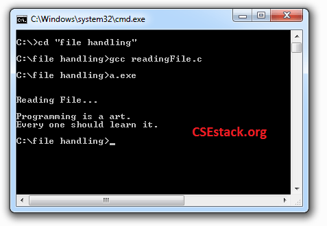 Step-By-Step Reading And Writing Files in C Program