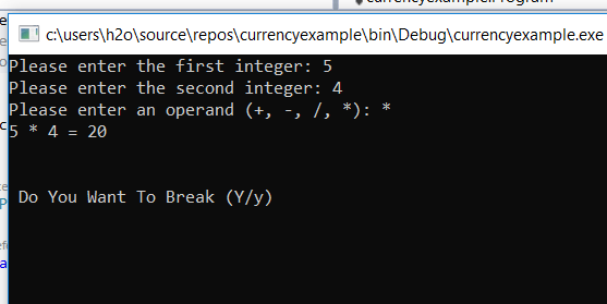 Simple Calculator Example in C# Console Application – Programming ...
