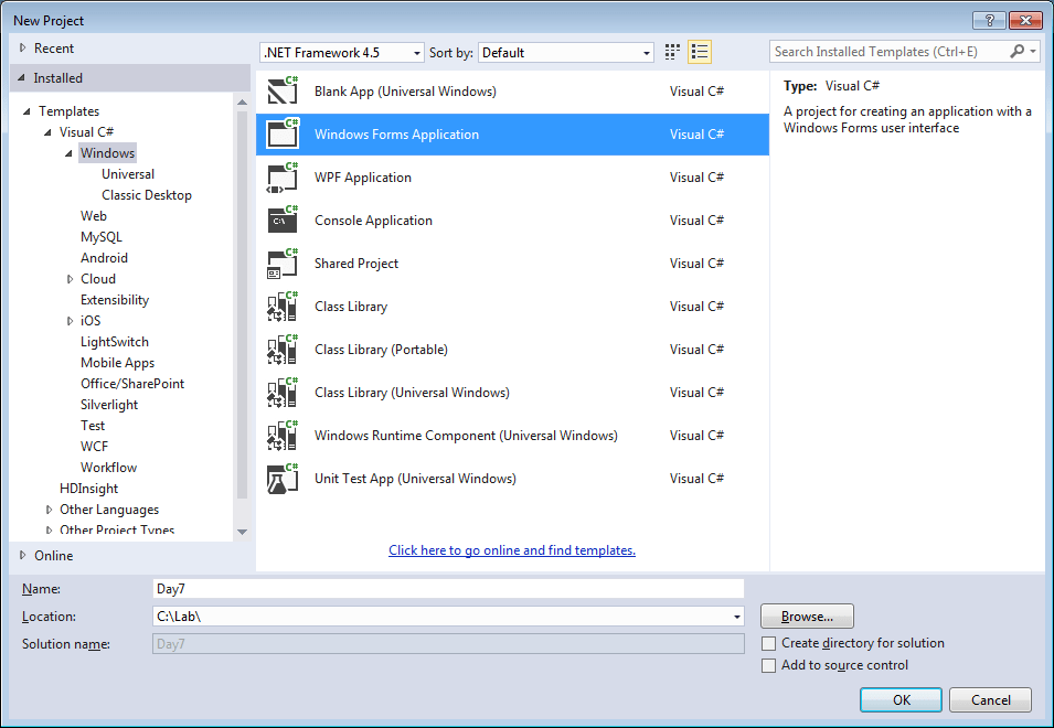 간단한 윈폼(Windows Forms) 프로그램 작성하기 C 프로그래밍 배우기 (Learn C Programming)