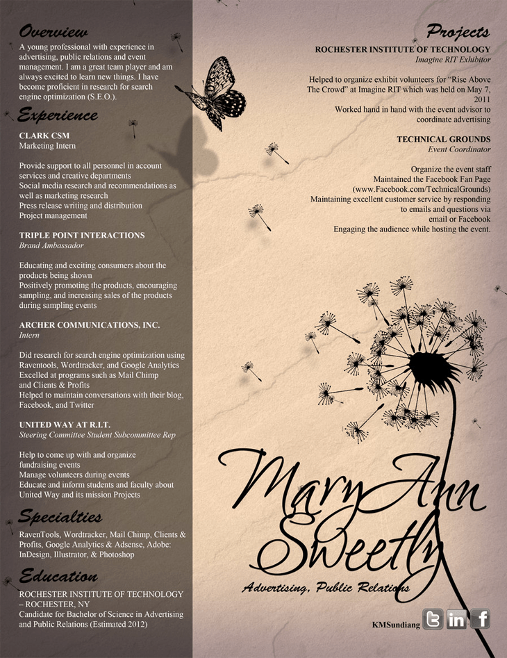 50 Creative CV/Resume Design Inspiration