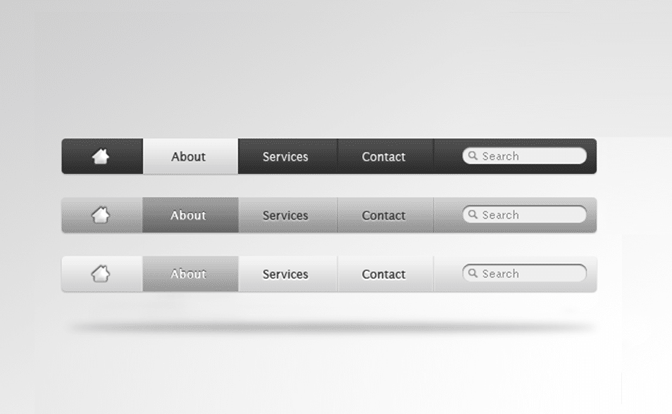 80+ Free site Menu Navigation PSD Elements » CSS Author