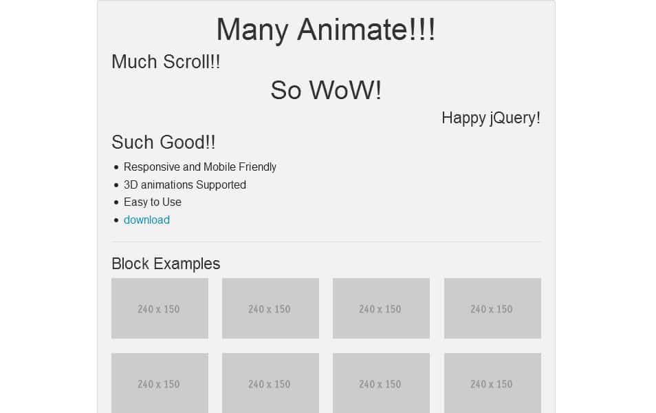 Best jQuery Scrolling Plugins for sites Believe the Logic