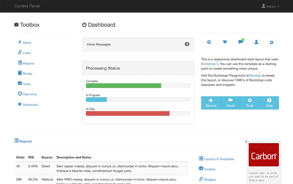 100+ Best Free Bootstrap Admin Templates » CSS Author