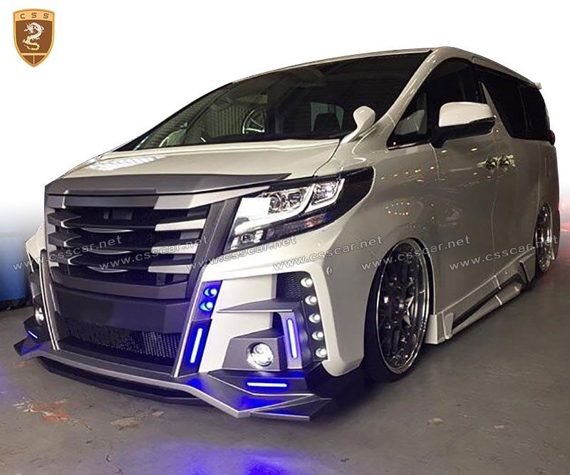 2017 Toyota Alphard black pearl body kits