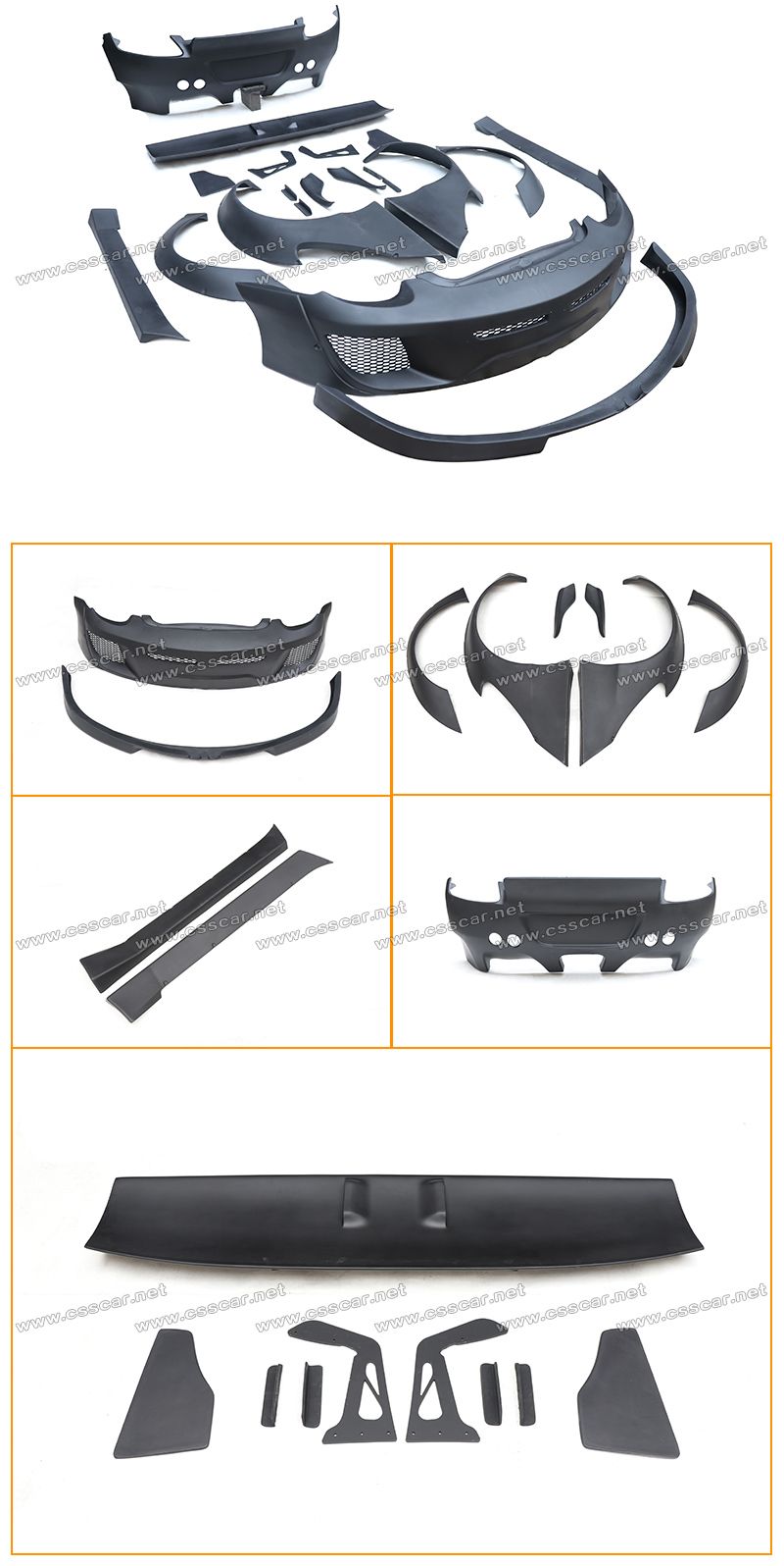 PORSCHE 987 cayman-boxster rocket bunny wide body kit