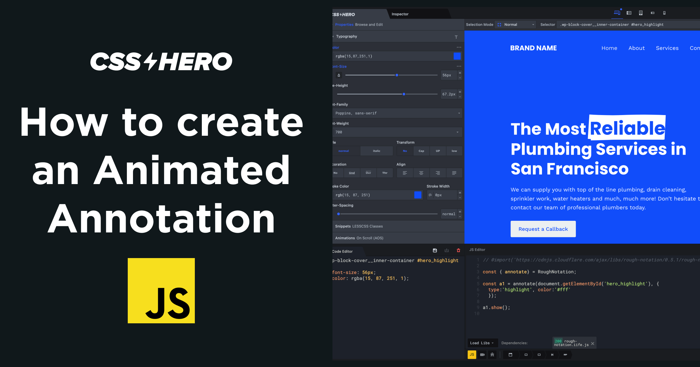 Javascript Tutorial How to create an animated annotations on