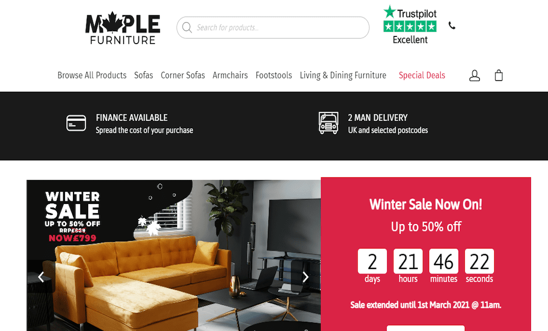 Maple Furniture CSS Luxury