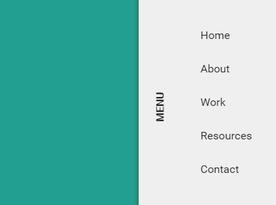 CSS Only Side Sliding Menu | CSS Script