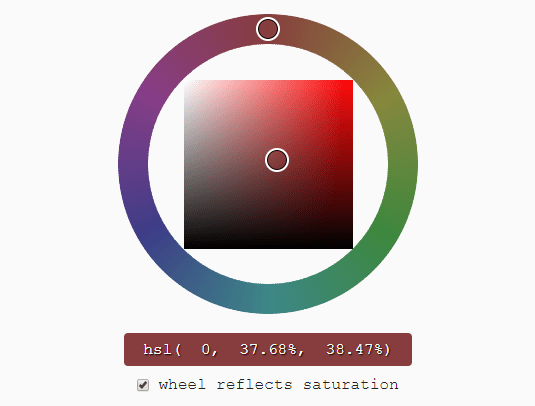 Mobilefriendly HSV/HSL Color Picker Reinvented Color Wheel CSS Script