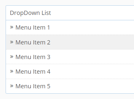 Drop down list html