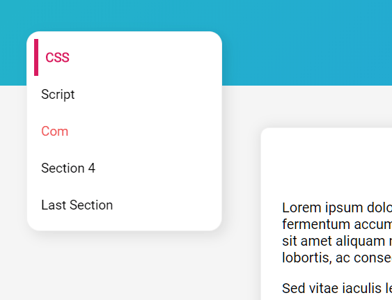 Update Navigation Items Based On Scroll Position – ScrollSpy.js