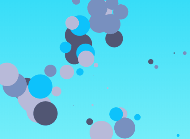 Interative Floating Bubbles With Javascript And Canvas Css Script