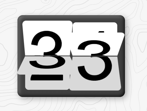 Retro Mechanical Counter In JavaScript