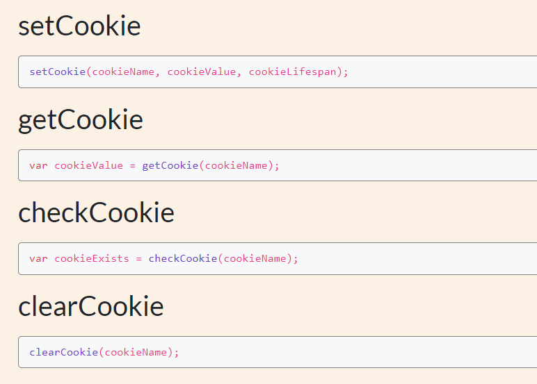 Tiny Cookie Manipulation JavaScript Library cookieManager.js CSS Script