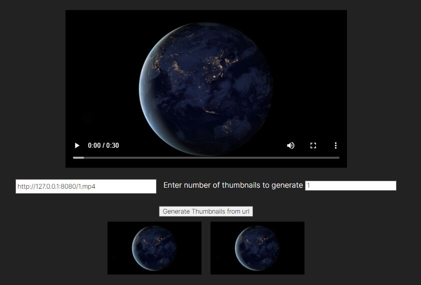 Generate Video Thumbnails Using Vanilla JavaScript CSS Script