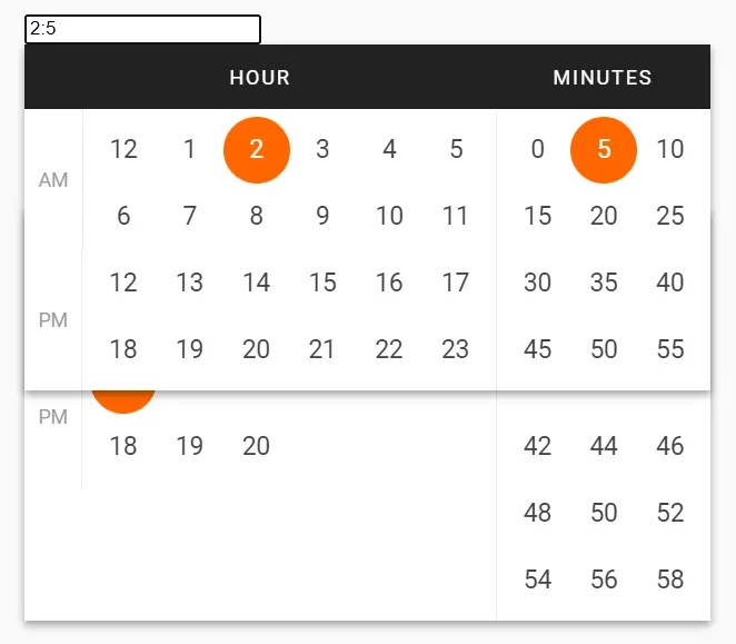 Convenient Time Picker In Vanilla JavaScript fg.timepicker CSS Script